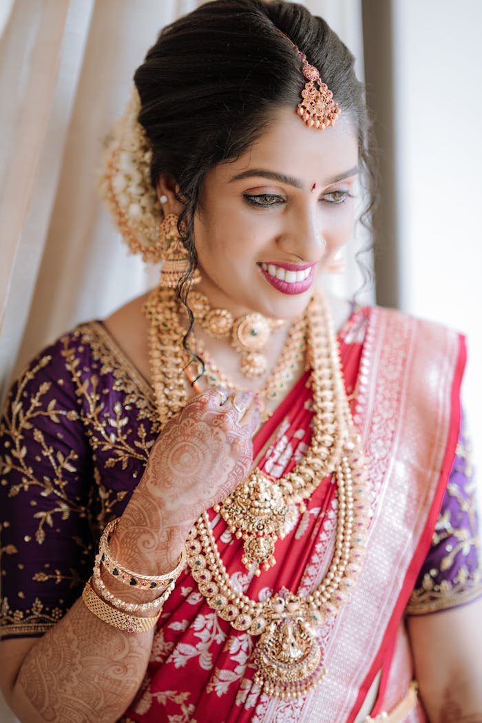 Smiling Woman Wearing Jewelry